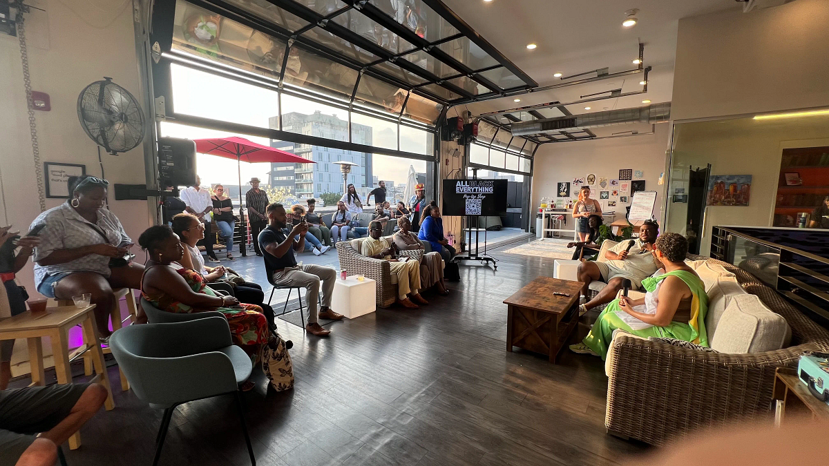 Skyroom at Indy Hall with rooftop views